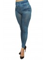 Legging bleu effet jean usé - FD1014